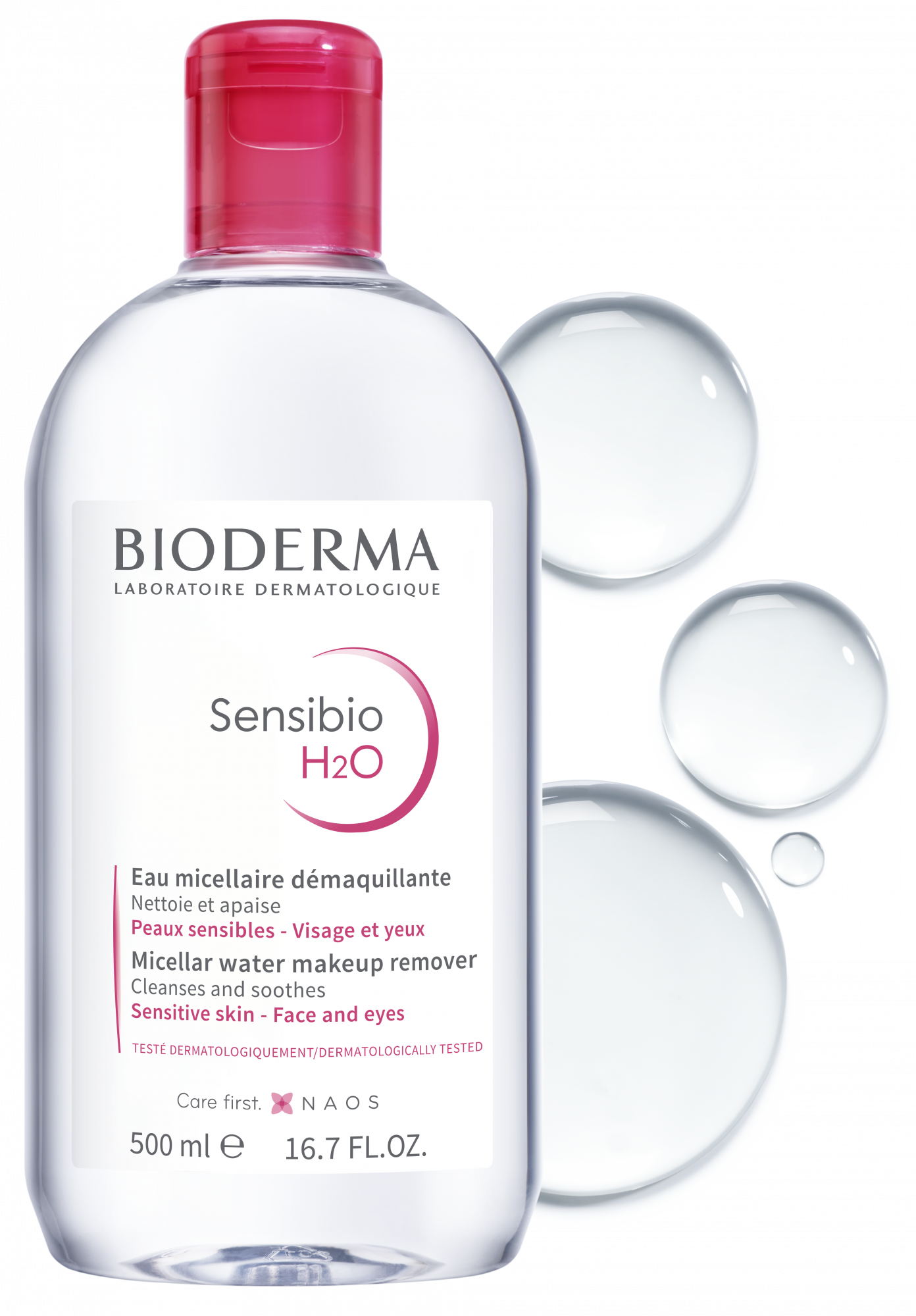Sensibio H2O  Agua micelar limpiadora desmaquillante para pieles