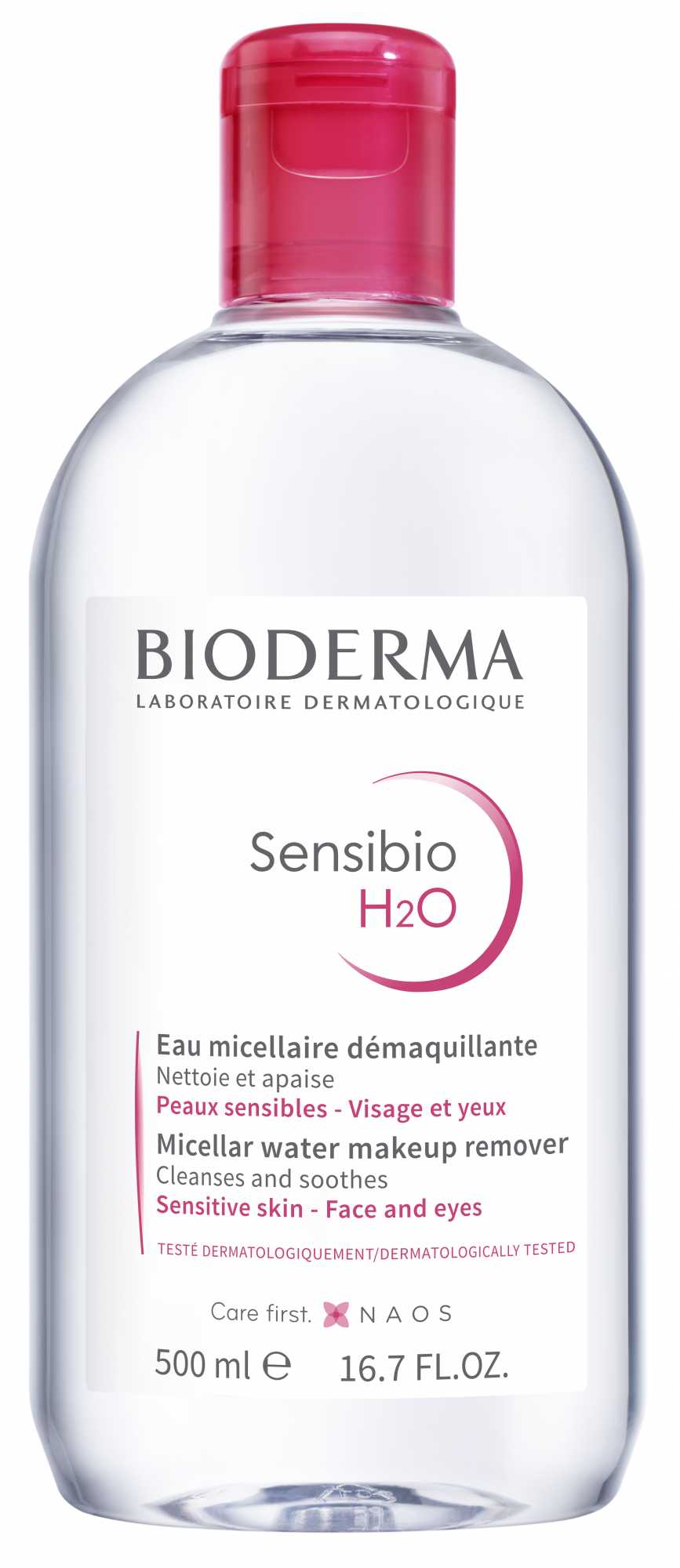 Sensibio H2O  Agua micelar limpiadora desmaquillante para pieles sensibles